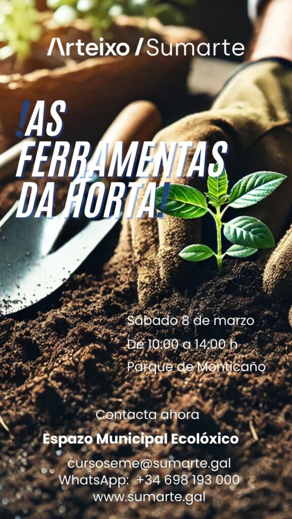 as ferramentas da horta